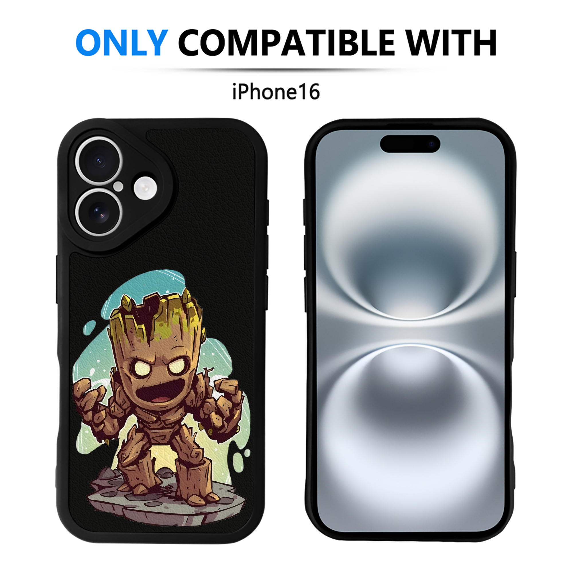 （画像用） アベンジャーズ The Avengers 【iPhone 16シリーズ対応】シリコンスマホケース（レザー調） 材質：シリコン